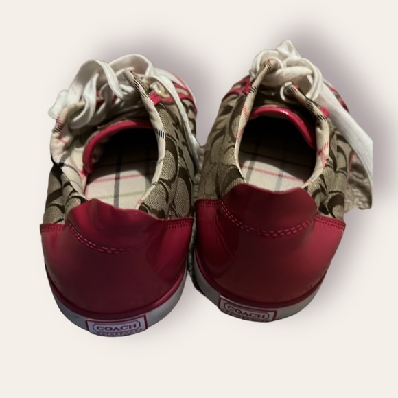COACH Barrett Women’s Pink/Brown Sneakers Size 9 - Picture 3 of 6